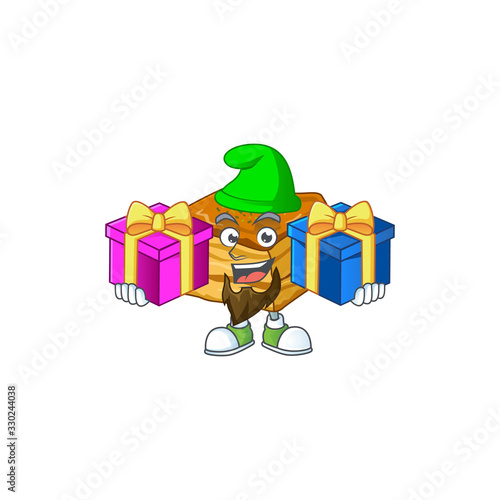 Wallpaper Mural Funny face cartoon design of baklava with tongue out Torontodigital.ca