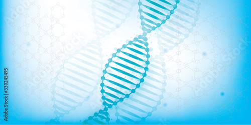 DNA chromosome concept. Science technology vector background 