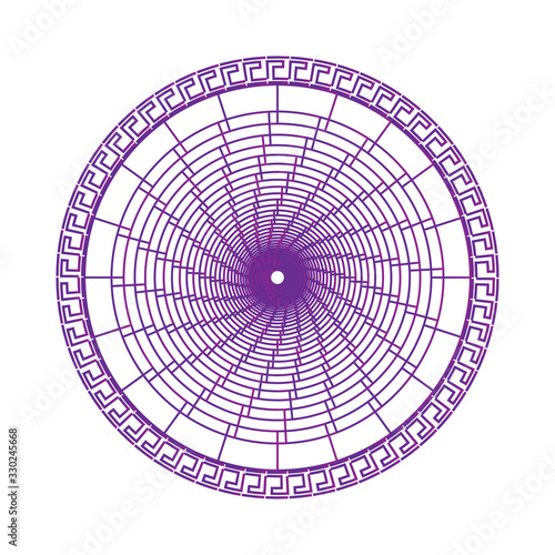 Ornate Circular Mandala Design background