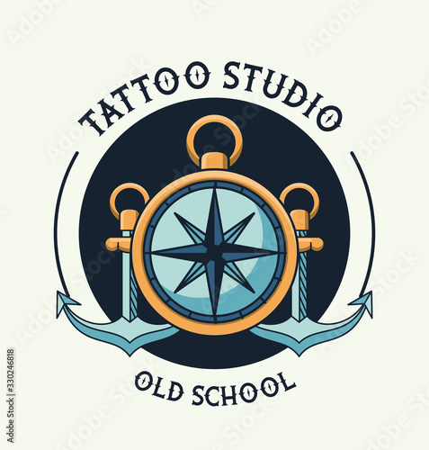 compass guide tattoo studio image artistic