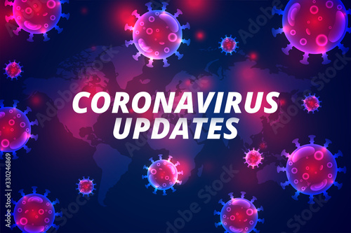 coronavirus updates latest covid-19 pandemic infection background