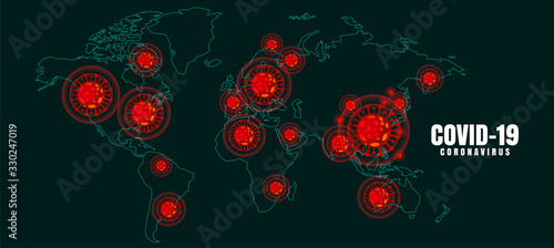 covid-19 coronavirus global outbreak pandemic disease background