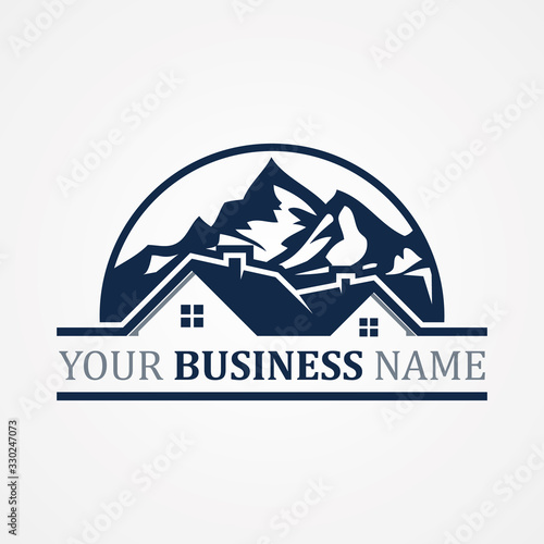 Abstract design symbol for real estate company or agency