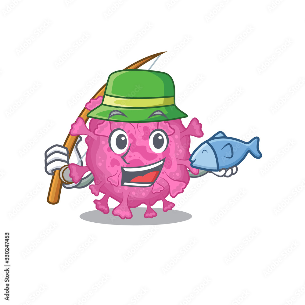 A Picture of funny Fishing corona virus organic design A Picture of funny Fishing corona virus organic design