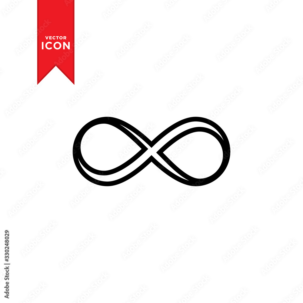 Infinity icon vector. Infinity sign in logo symbol. Trendy flat design style. Infinity icon vector. Infinity sign in logo symbol. Trendy flat design style.