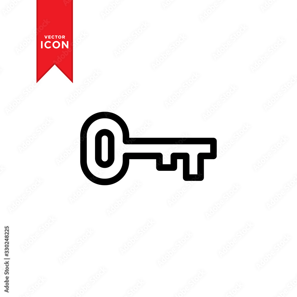Key icon vector. Trendy flat design style on white background. Key icon vector. Trendy flat design style on white background.