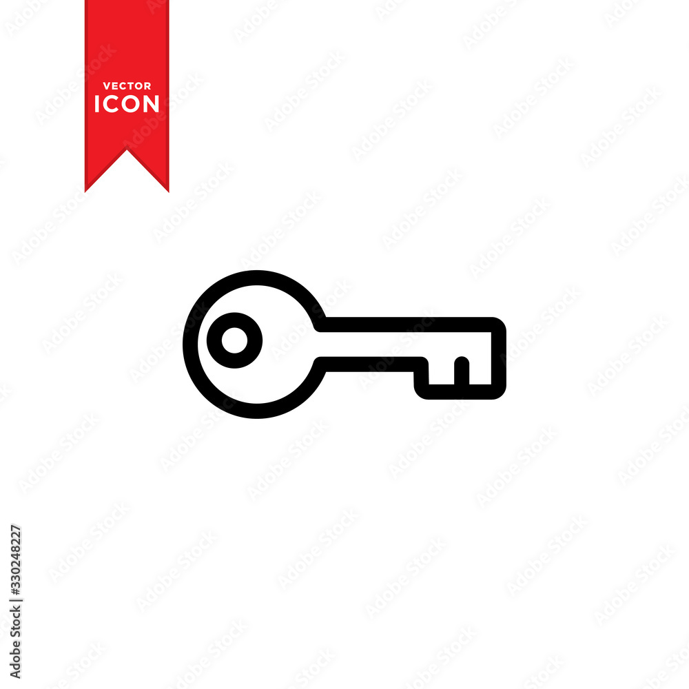 Key icon vector. Trendy flat design style on white background. Key icon vector. Trendy flat design style on white background.