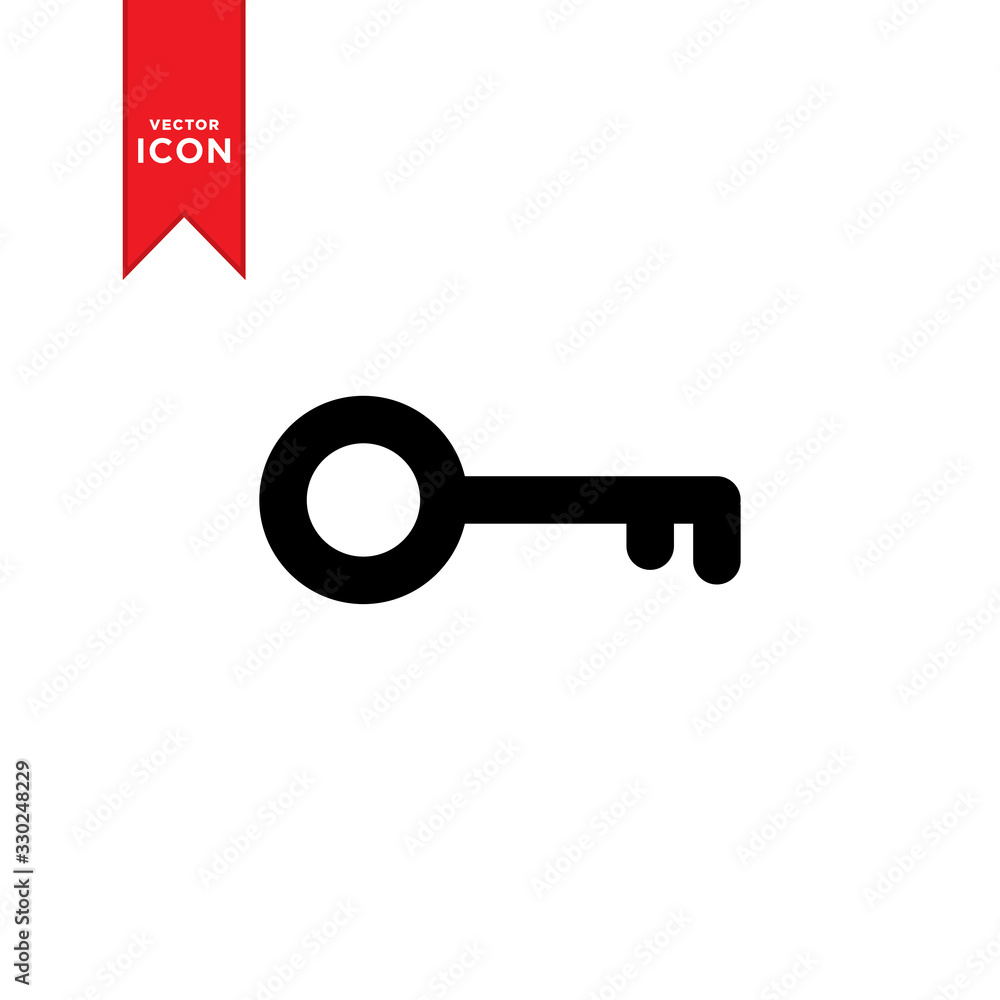 Key icon vector. Trendy flat design style on white background. Key icon vector. Trendy flat design style on white background.