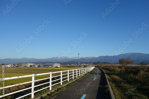Cycling road to Tateyama (富山のサイクリングロード)
