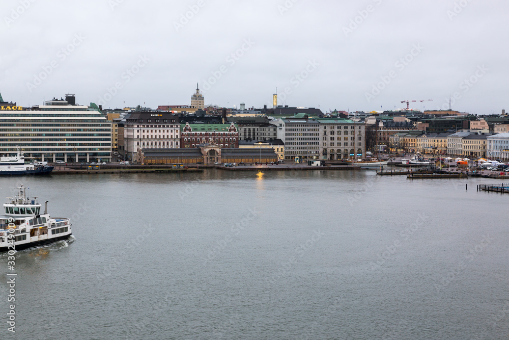 View of the embankment of Helsinki