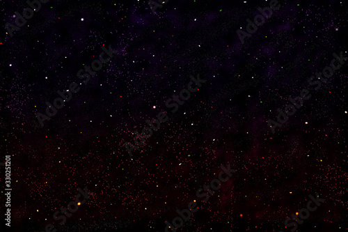 Abstract galaxy with colourful bright stars texture background. 