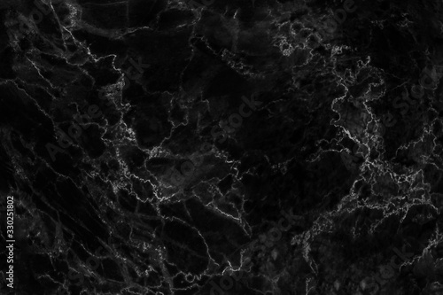 Black marble natural pattern for background, abstract natural marble black and white