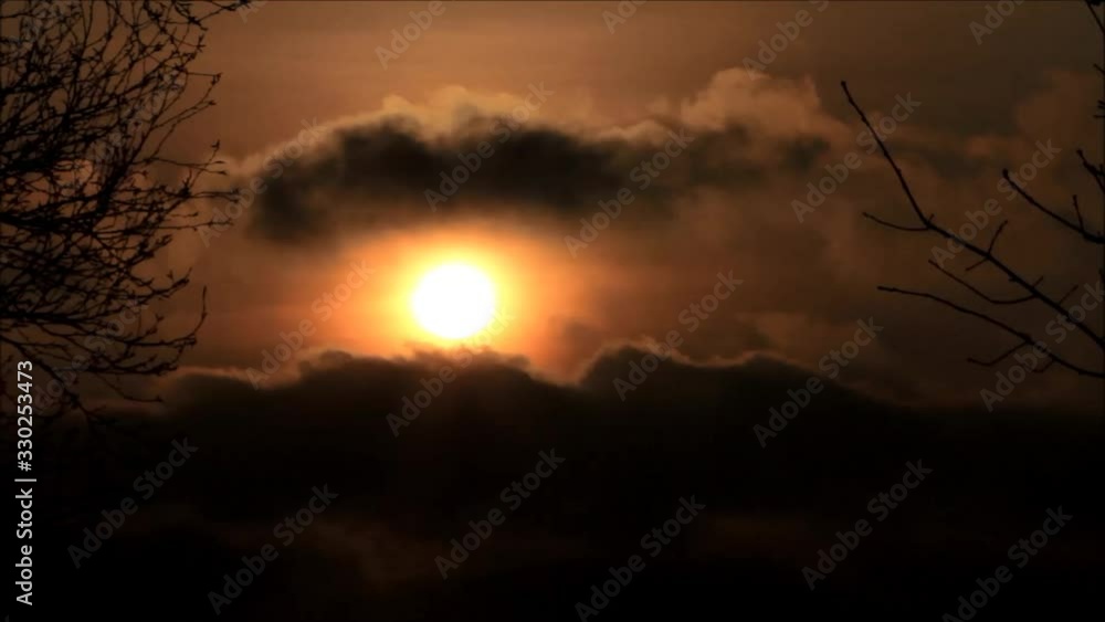 cloudy sunset in the nature cloudy sunset in the nature