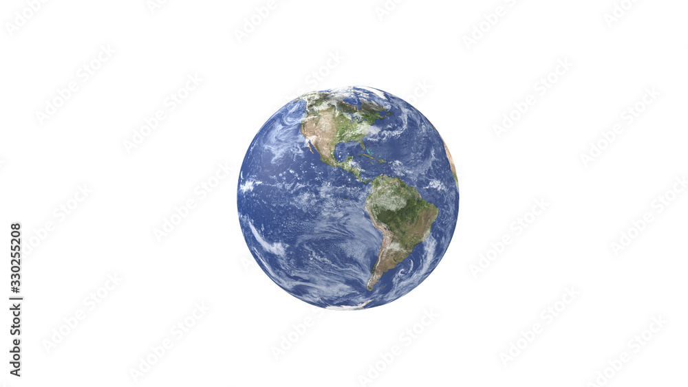3D render Earth isolated on white backdground. 3D render Earth isolated on white backdground.