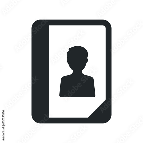 Phone book, contact icon