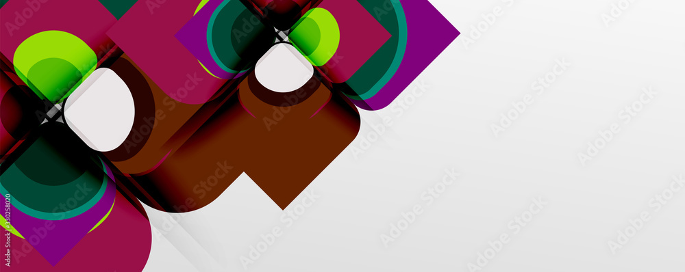 Abstract background - geometric cut paper design flower or square shape composition. Vector Illustration For Wallpaper, Banner, Background, Card, Book Illustration, landing page Abstract background - geometric cut paper design flower or square shape composition. Vector Illustration For Wallpaper, Banner, Background, Card, Book Illustration, landing page