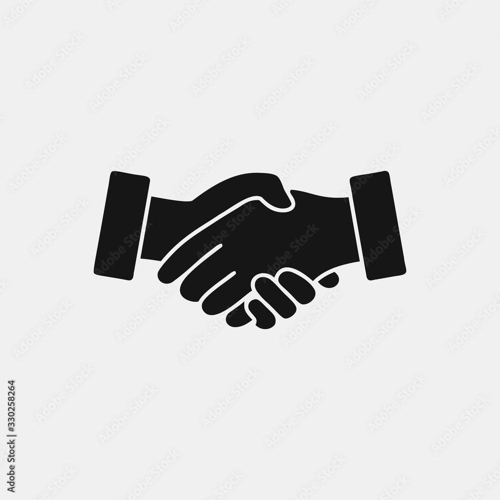 Handshake icon vector design , agreement sign illustration. Handshake icon vector design , agreement sign illustration.
