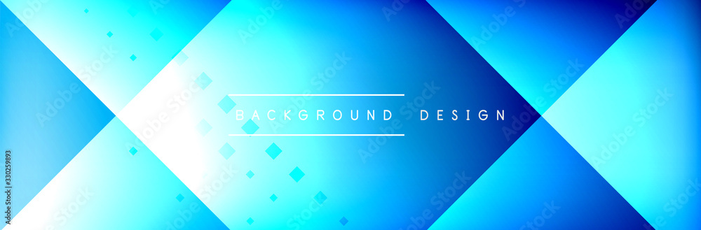 Obraz Abstract background - squares and lines composition created with lights and shadows. Technology or business digital template