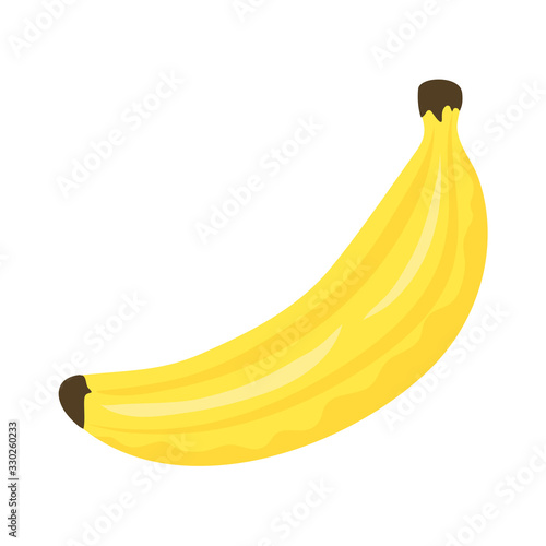 fresh banana fruit isolated icon