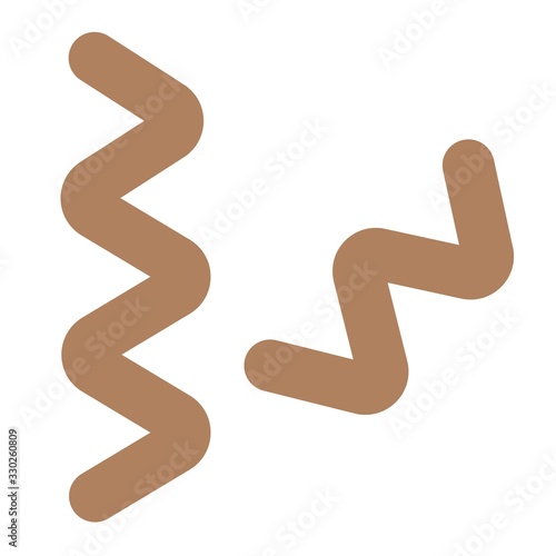 Virus or Bacteria vector illustration, flat style icon