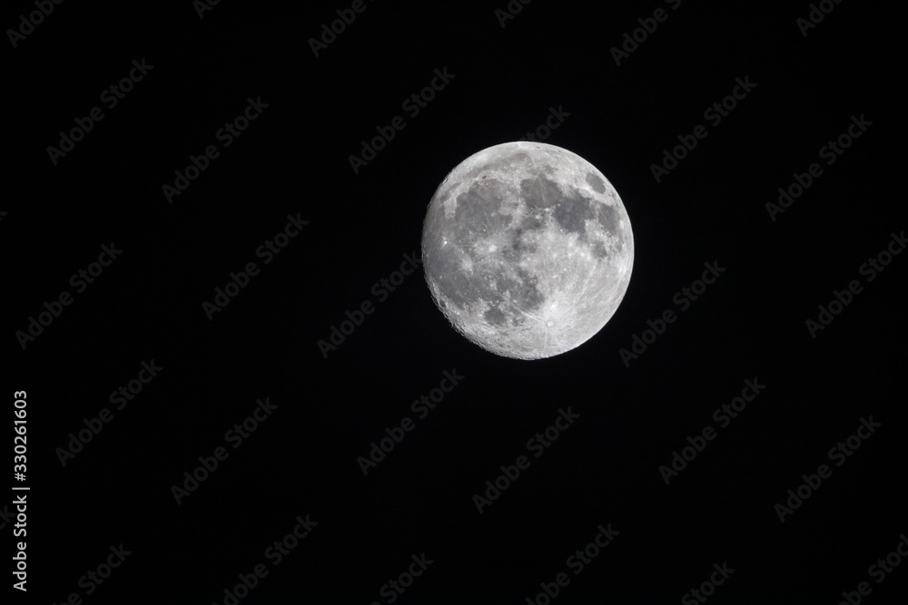 Almost Full Moon, Dramatic Moon, Moon Phase Almost Full Moon, Dramatic Moon, Moon Phase