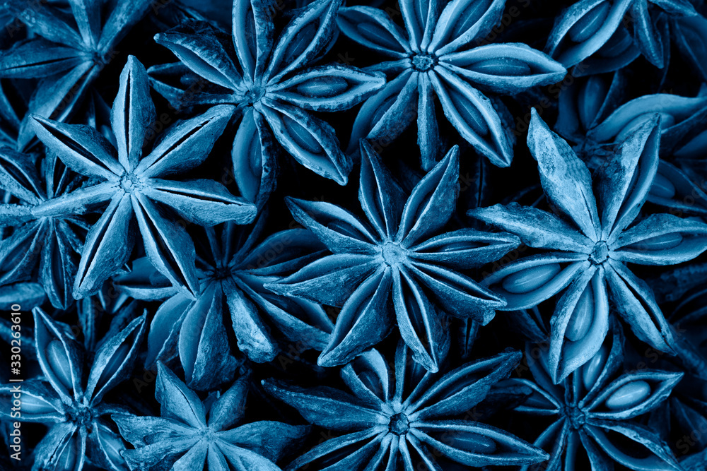 scattered anise stars food background scattered anise stars food background