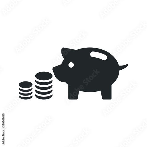 Piggy bank icon