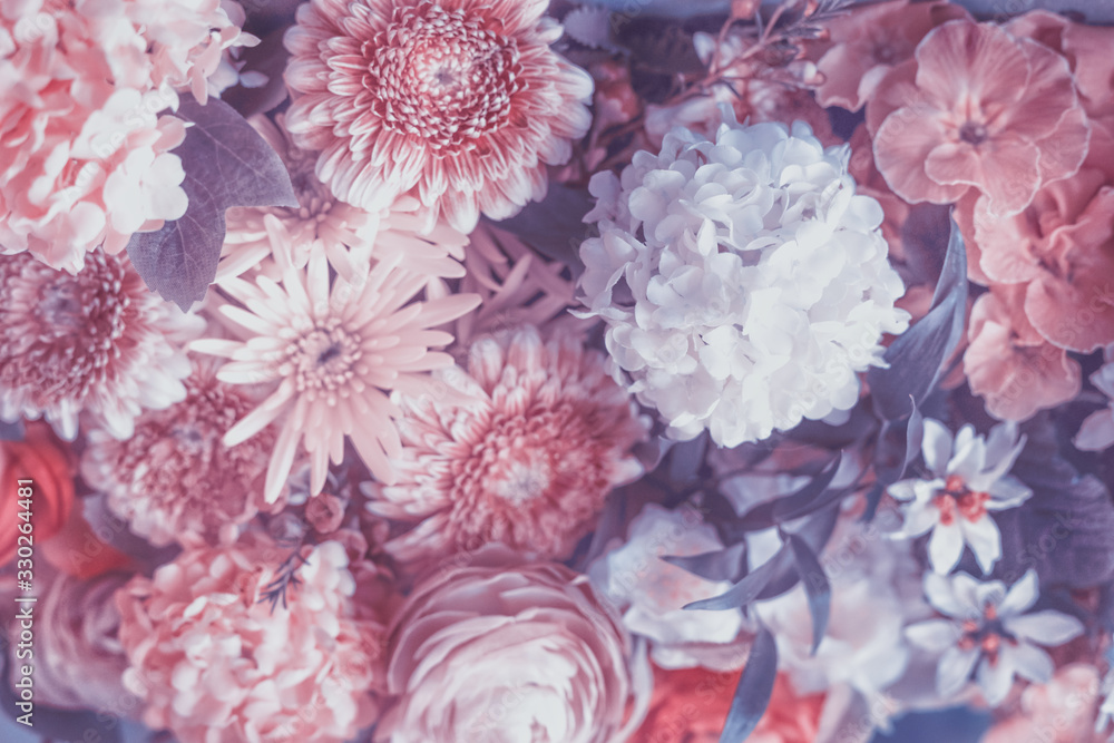 custom made wallpaper toronto digitalPastel pink and purple flowers blooming background