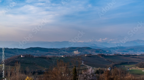 Spring sunset in the vineyards of Collio Friulano © zakaz86
