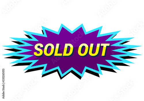 sold out store sign