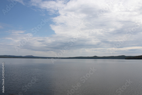 Big Burabai lakein Akmol region, Kazakhstan. Horizontal