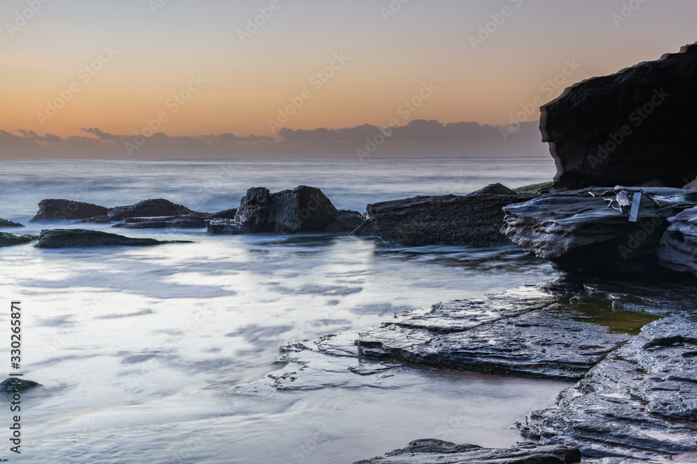 Soft Pale Sky Autumn Sunrise by the Sea Soft Pale Sky Autumn Sunrise by the Sea
