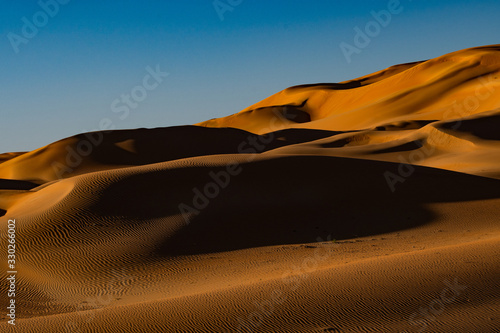 Desert landscape at dusk