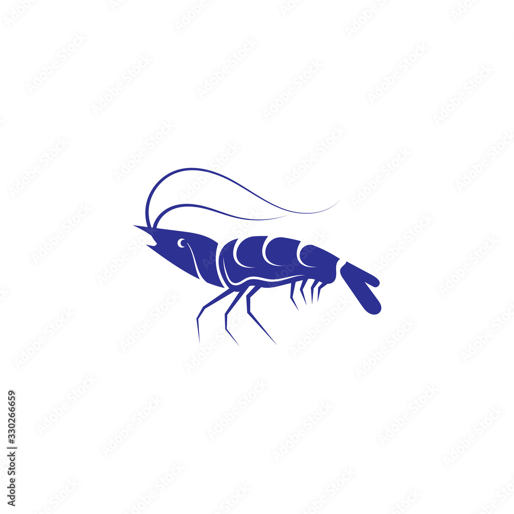 Shrimp vector icon illustration design template Shrimp vector icon illustration design template