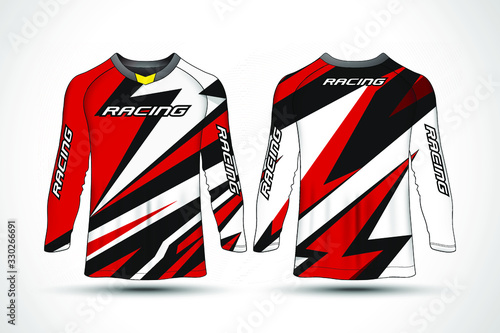 Long sleeve t-shirt sport motorcycle, motocross, mtb jersey