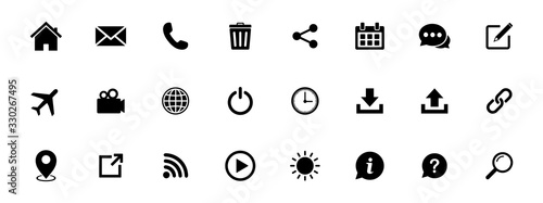Website icon set, Web icon Set, symbol vector