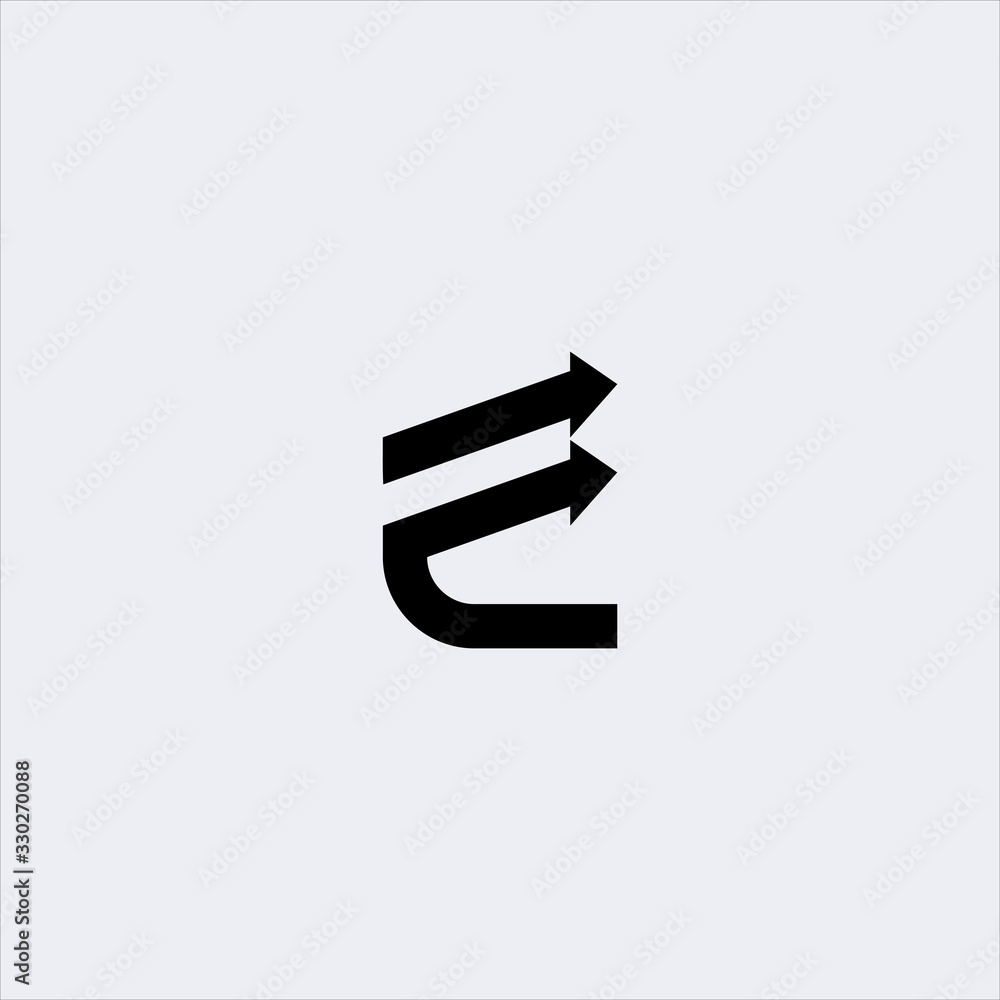vector letter e arrow direct logo design template vector letter e arrow direct logo design template