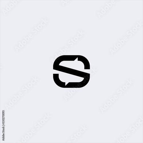 vector letter s chat icon logo design template