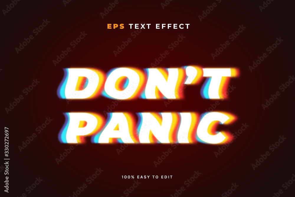 Psychedelic glitch text effect