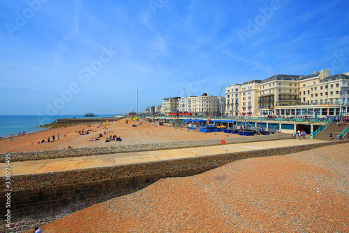 Brighton town on a sunny summer day