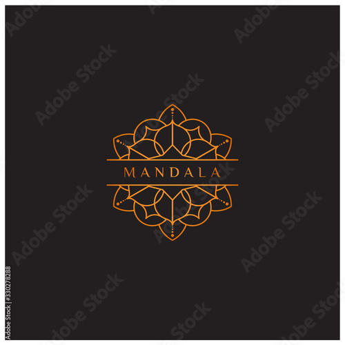 mandala vector logo icon illustration