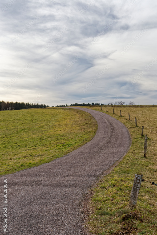 Obraz premium route de campagne