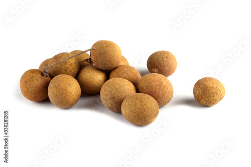 Longan isolated on white