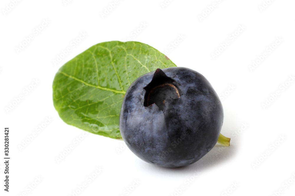 Blueberry and leaf Blueberry and leaf