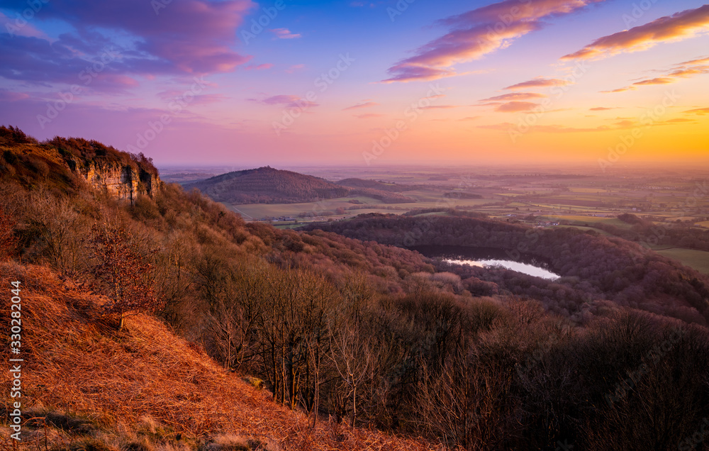 The View From Sutton Bank at Sunset