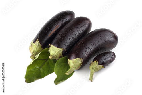 Wallpaper Mural Eggplants isolated on white Torontodigital.ca