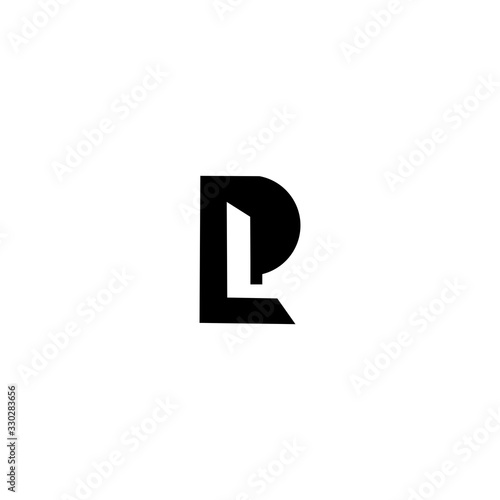 Fototapeta Naklejka Na Ścianę i Meble -  PL LP Letter Logo Design Vector Template