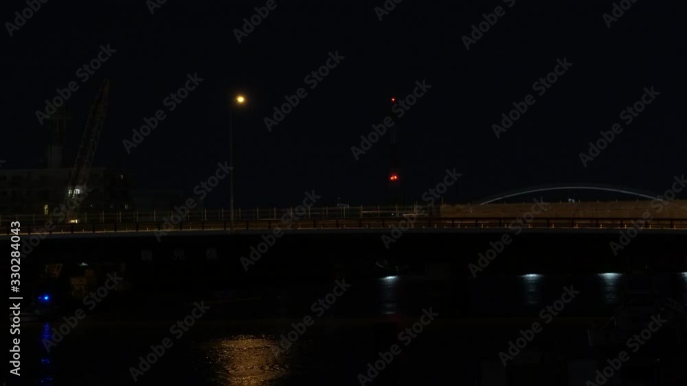 4k video of car passing through bridge at night 4k video of car passing through bridge at night