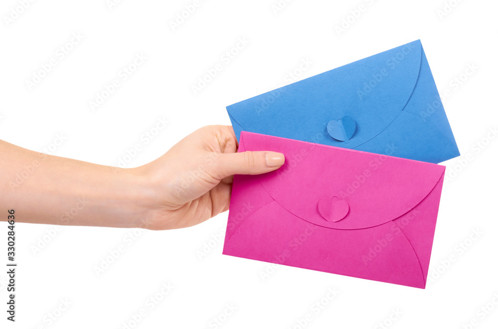 Blank mail envelope with heart. Blank mail envelope with heart.