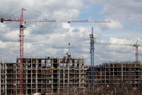 construction of a residential building at an early stage